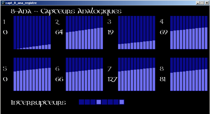 Sketch Processing pour observer les données issues des capteurs avec le module 2 -Ana.